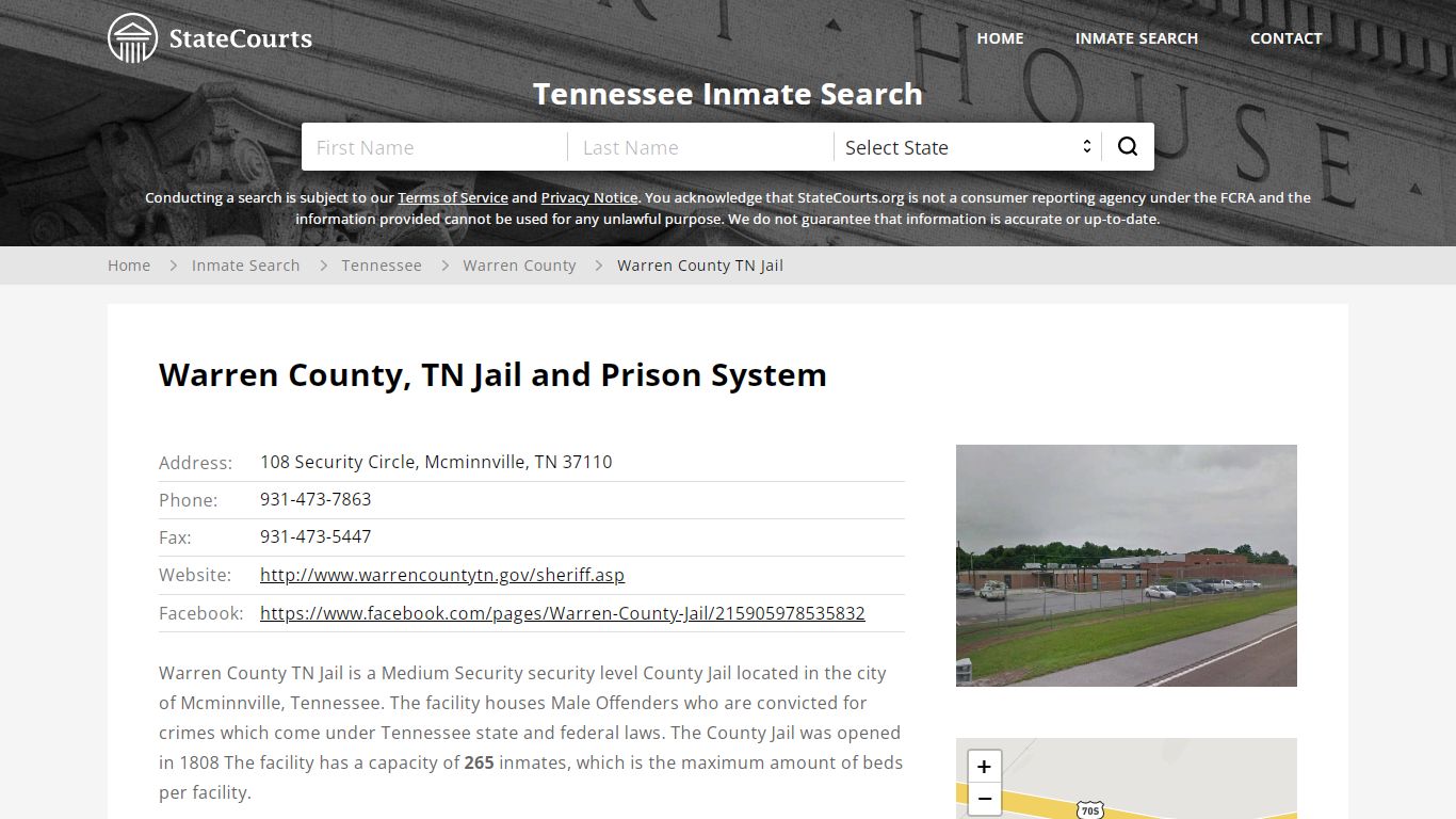 Warren County TN Jail Inmate Records Search, Tennessee ...